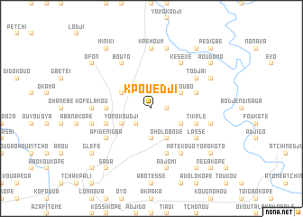 map of Kpouédji