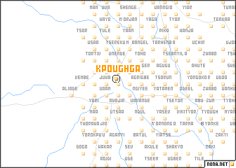 map of Kpoughga