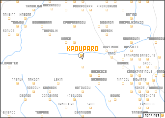 map of Kpouparo