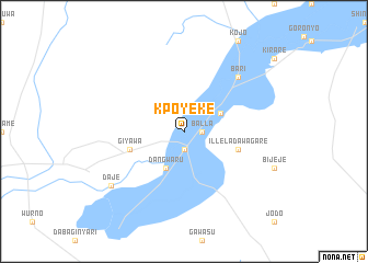 map of Kpoyeke