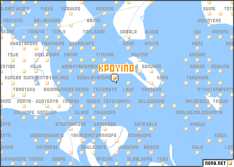 map of Kpoyino