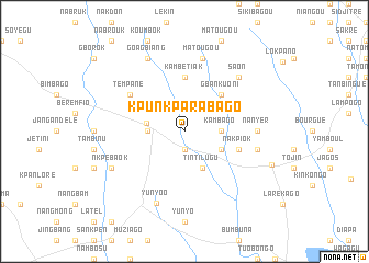 map of Kpunkparabago