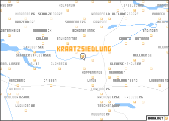 map of Kraatz Siedlung