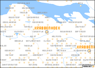 map of Krabbenhoek