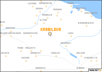 map of Krabilova