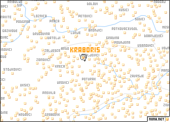 map of Kraboriš