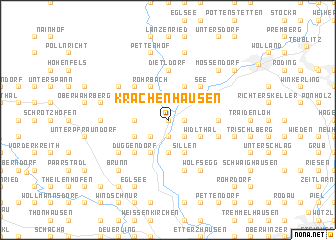 map of Krachenhausen