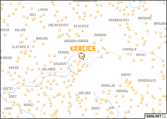 map of Kračice