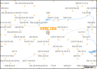 map of Kraczew