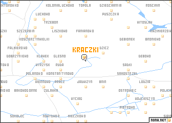 map of Kraczki