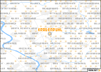 map of Kradenpuhl