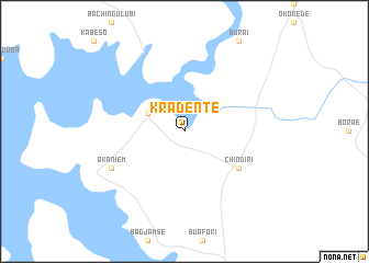 map of Kradente