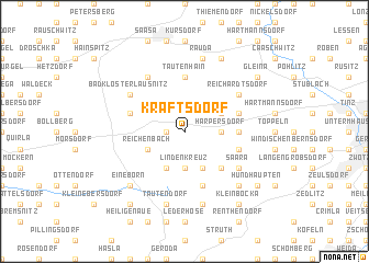 map of Kraftsdorf