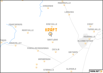 map of Kraft