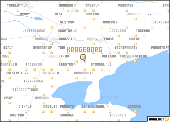 map of Krageborg