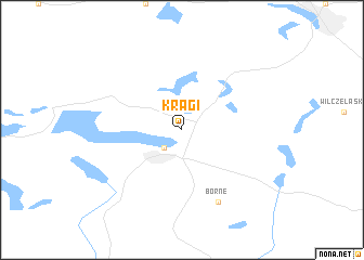 map of Krągi