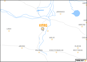 map of Krąg