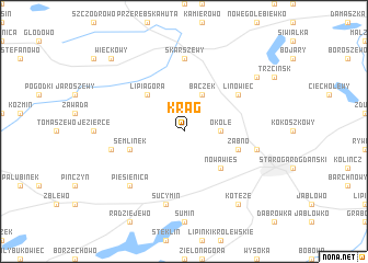 map of Krąg