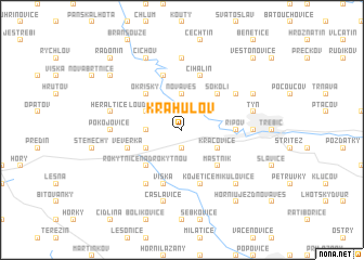 map of Krahulov