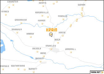 map of Krain