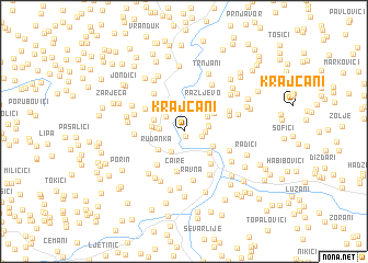 map of Krajčani