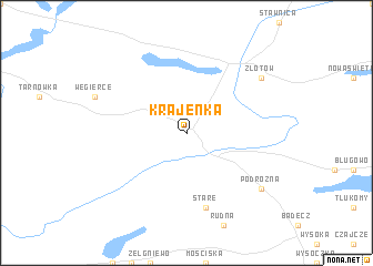 map of Krajenka