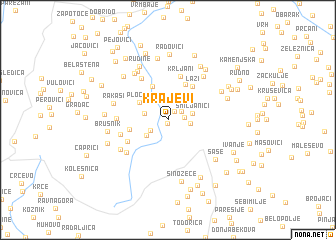 map of Krajevi