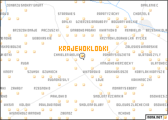 map of Krajewo Kłódki