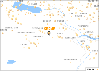 map of Kraje