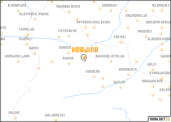 map of Krajina