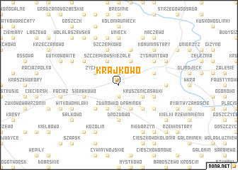 map of Krajkowo