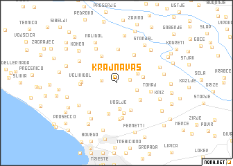 map of Krajna Vas
