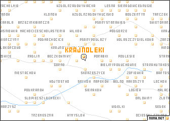 map of Krajno łęki