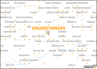 map of Krajno Stara Wieś