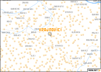 map of Krajnovići