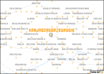 map of Krajno Zagórze Drugie