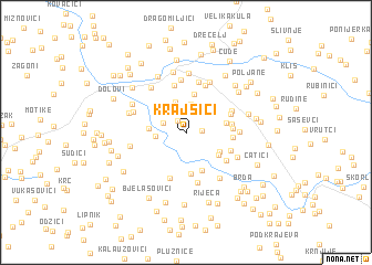 map of Krajšići