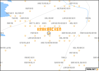 map of Kråkbacken
