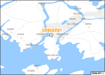 map of Kråkerøy