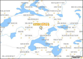 map of Krakerud