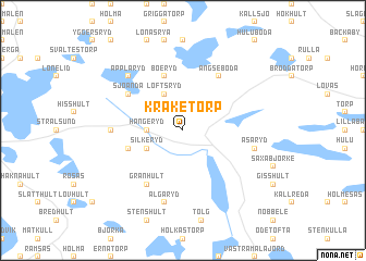 map of Kråketorp