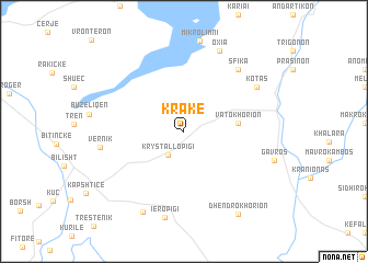 map of Kráke