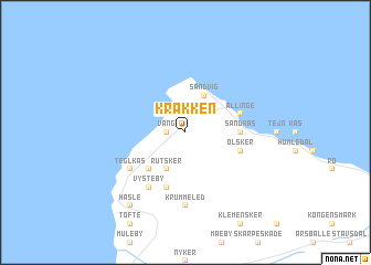 map of Krakken