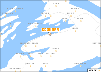 map of Kråknes