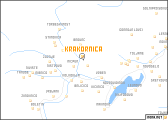 map of Krakornica
