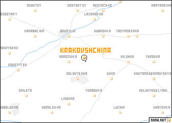 map of Krakovshchina