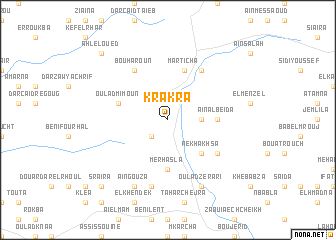 map of Krakra