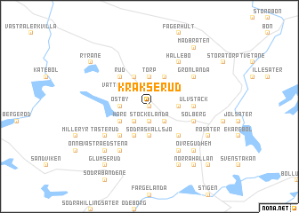 map of Kråkserud