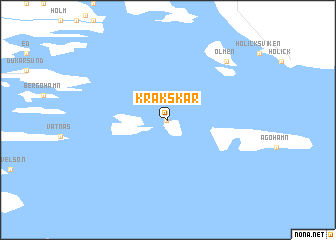 map of Kråkskär