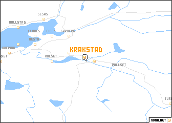 map of Kråkstad